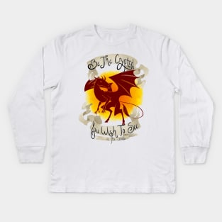 Inspirational Jersey Devil Kids Long Sleeve T-Shirt